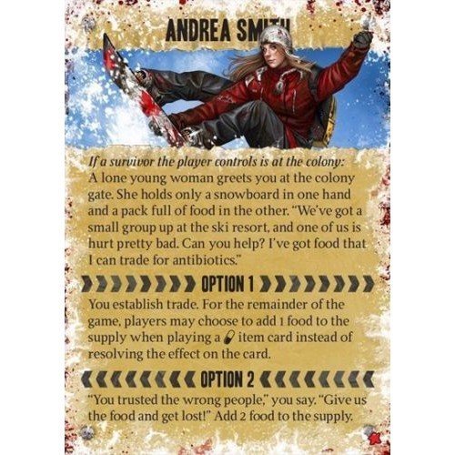 Dead of Winter Andrea Smith Carta Promo
 (Lingua: Inglese - Stato: Nuovo)